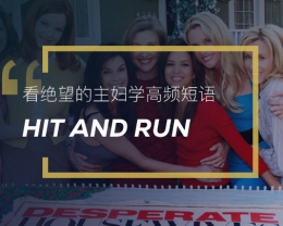 看绝望的主妇学高频短语：Hit and run