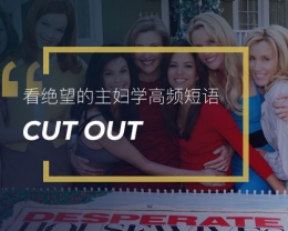 看绝望的主妇学高频短语：Cut out