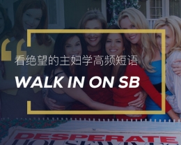 看绝望的主妇学高频短语: Walk in on sb