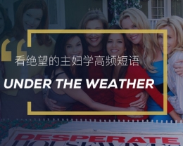 看绝望的主妇学英语习语：Under the weather