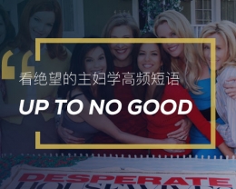 看绝望的主妇学高频短语：Up to no good