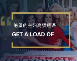 看绝望的主妇学高频短语：Get a load of