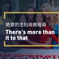 看绝望的主妇学高频短语：There’s more to it than that