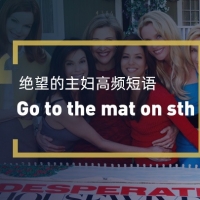 看绝望的主妇学高频短语：To the mat on sth