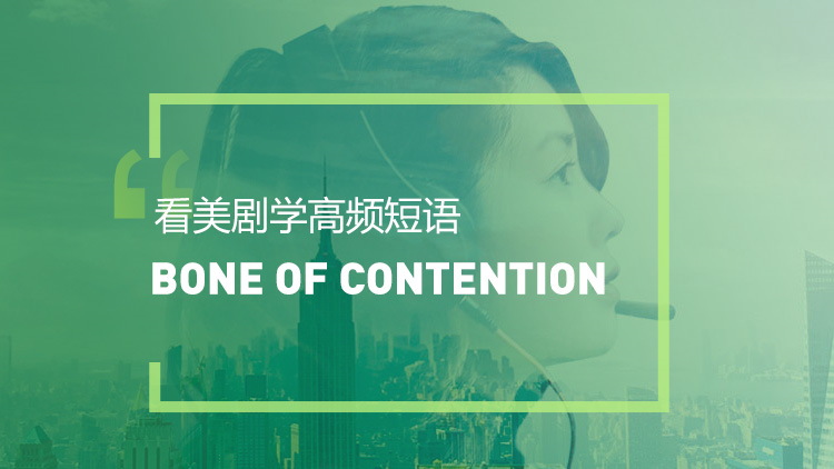看美剧学英语实用短语：Bone of contention