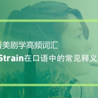 看绝望的主妇学高频词汇：Strain
