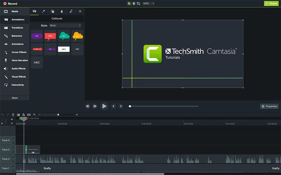 Camtasia Stuio相关功能展示
