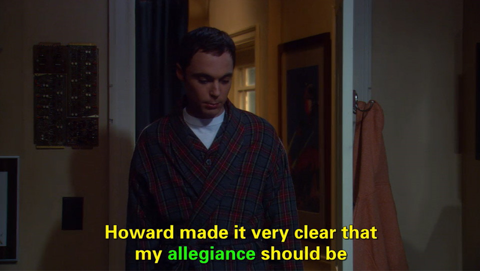 美剧生活大爆炸S03E20：意大利面催化剂