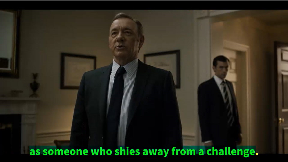 看美剧纸牌屋学英语：S03E05 Frank Underwood