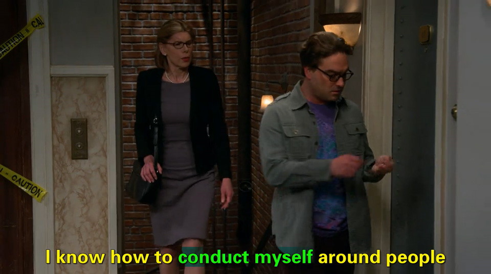 看美剧生活大爆炸学英语：S08E23 Leonard与母亲Dr. Beverly搞笑对话