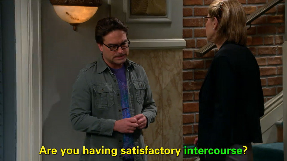 The Bigbang Theory S08E23 Leonard与Dr. Berverly搞笑对白