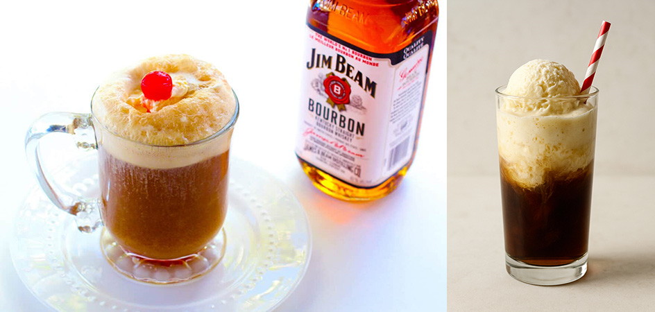 Bourbon float vs Amaretto float