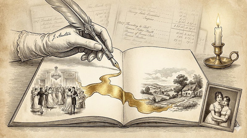 书写世界中的生活体验：简·奥斯汀的人生如何塑造其文学遗产