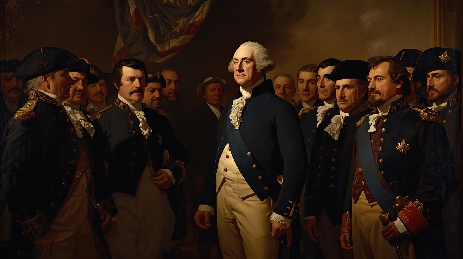 乔治·华盛顿在纽约的弗朗西斯酒馆发表演讲