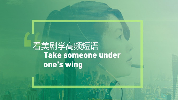 看美剧学英语高频短语：Under someone’s wing